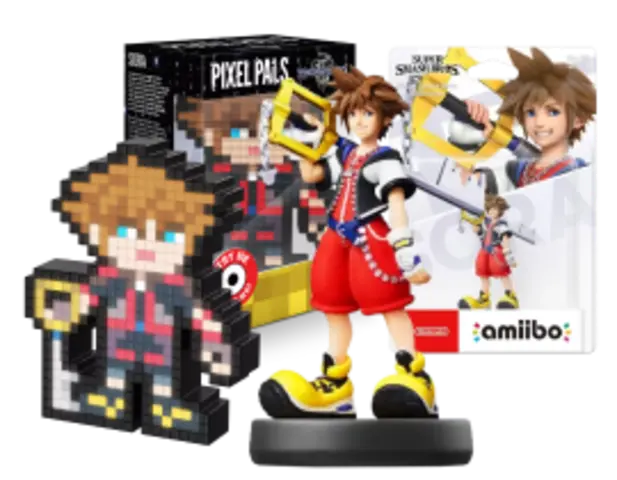 Comprar Figura amiibo Sora Kingdom Hearts (Serie SSB.) + Pixel Pals Kingdom Hearts Sora Figuras amiibo