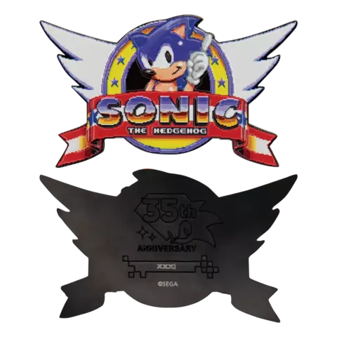 Medallón Logo Original Sonic the Hedgehog Edición Limitada Fanattik