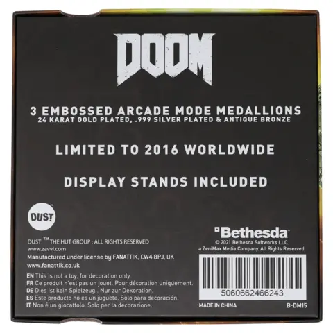 Comprar DOOM Set Colección de 3 Medallones Modo Arcade Fanattik  Limitada