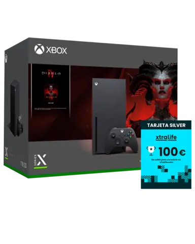 Comprar Xbox Series X 1TB + Diablo IV + Tarjeta Regalo Silver 100€ Xbox Series Bundle Diablo
