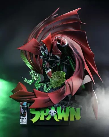 Reservar Estatua Spawn Black White & Red All Over DC Direct Estatuas Estándar