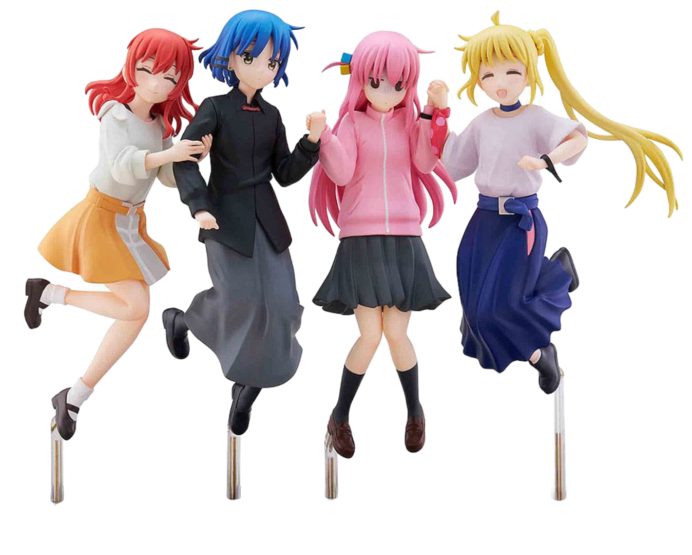 Pack 4 figuras bocchi the rock jumping girls aniplex