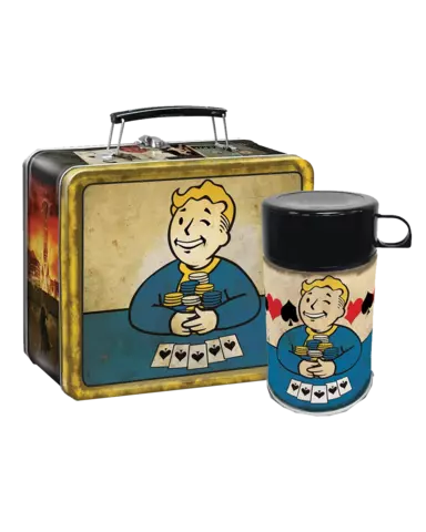 Fallout Vault Boy New Vegas Lunchbox & Flask