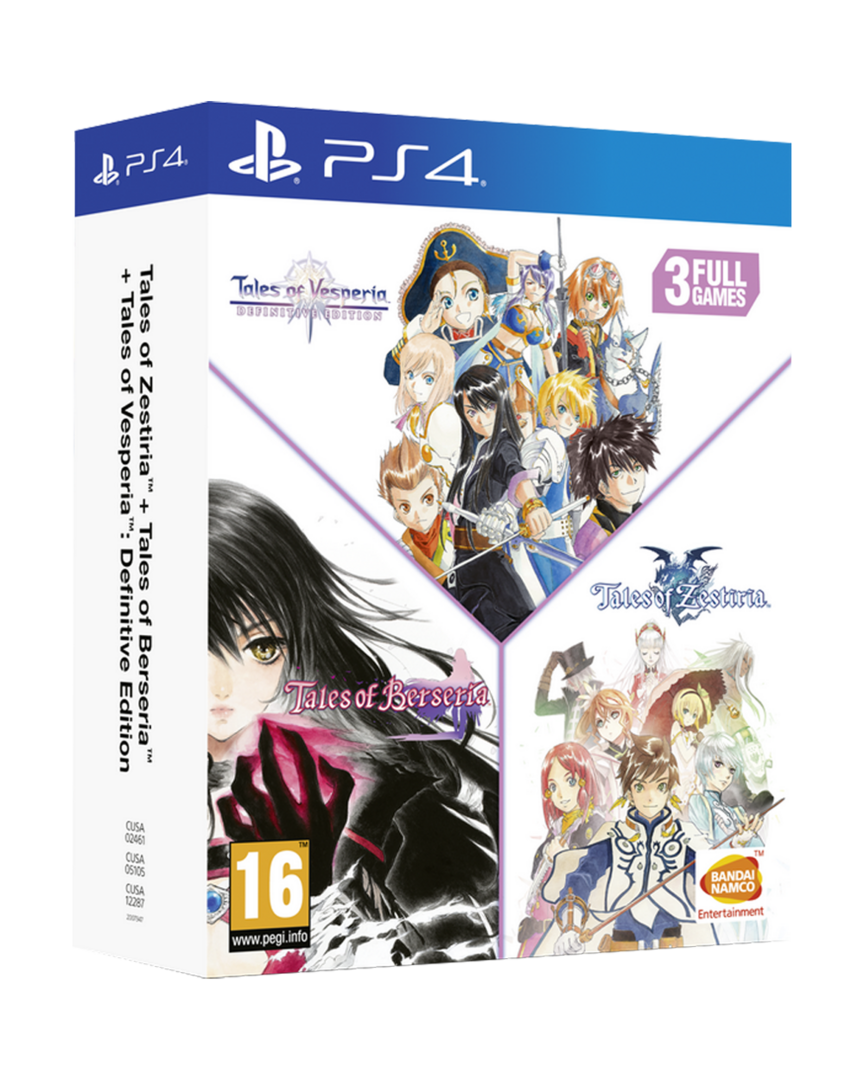 Tales of: vesperia + berseria + zestiria compilation - imp uk