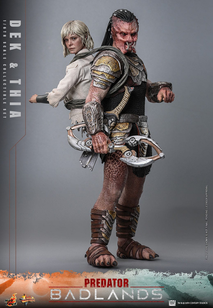 Figuras dek & thia predator: badlands movie masterpiece 1/6 hot toys