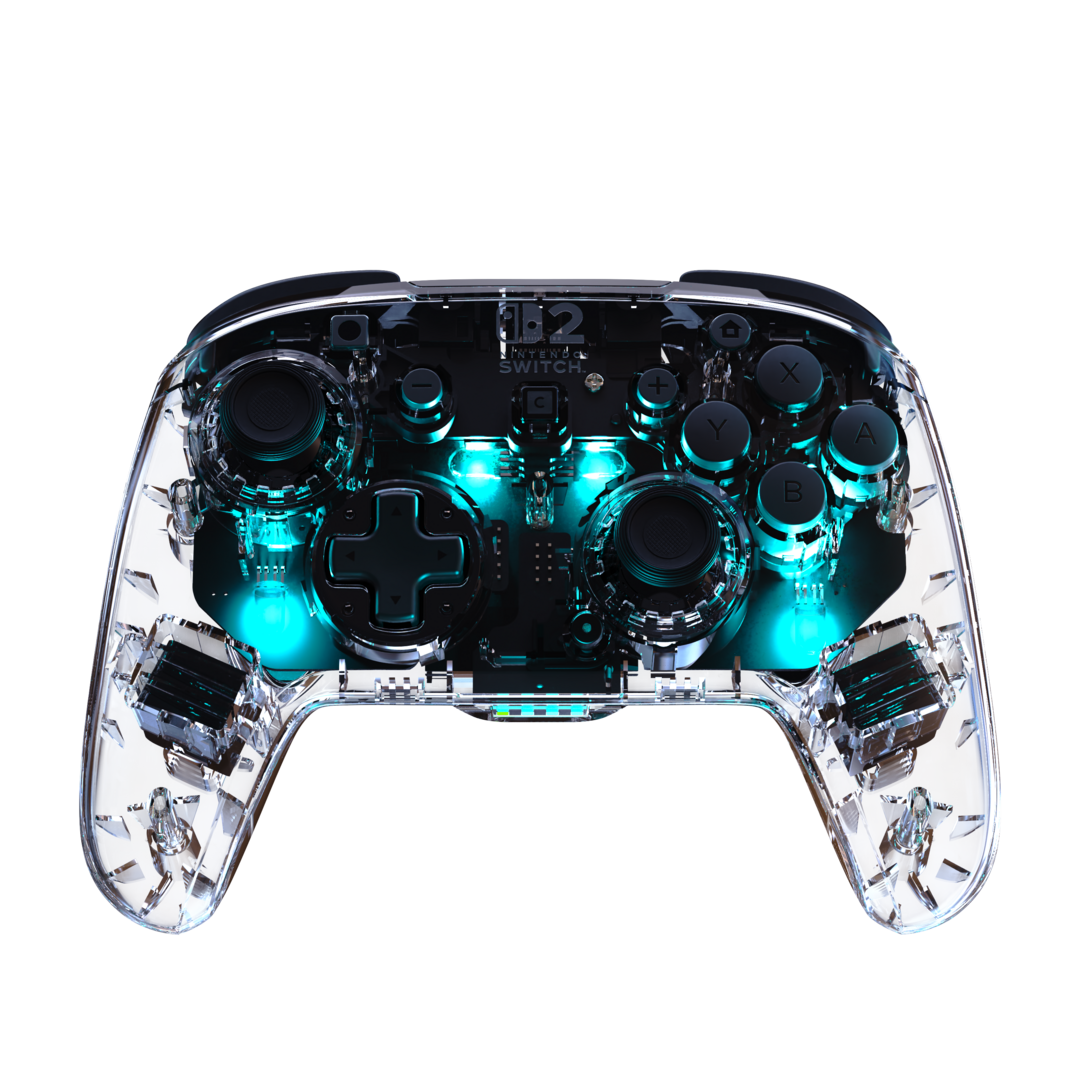 Mando rgb inalámbrico turtle beach® afterglow™ – clear