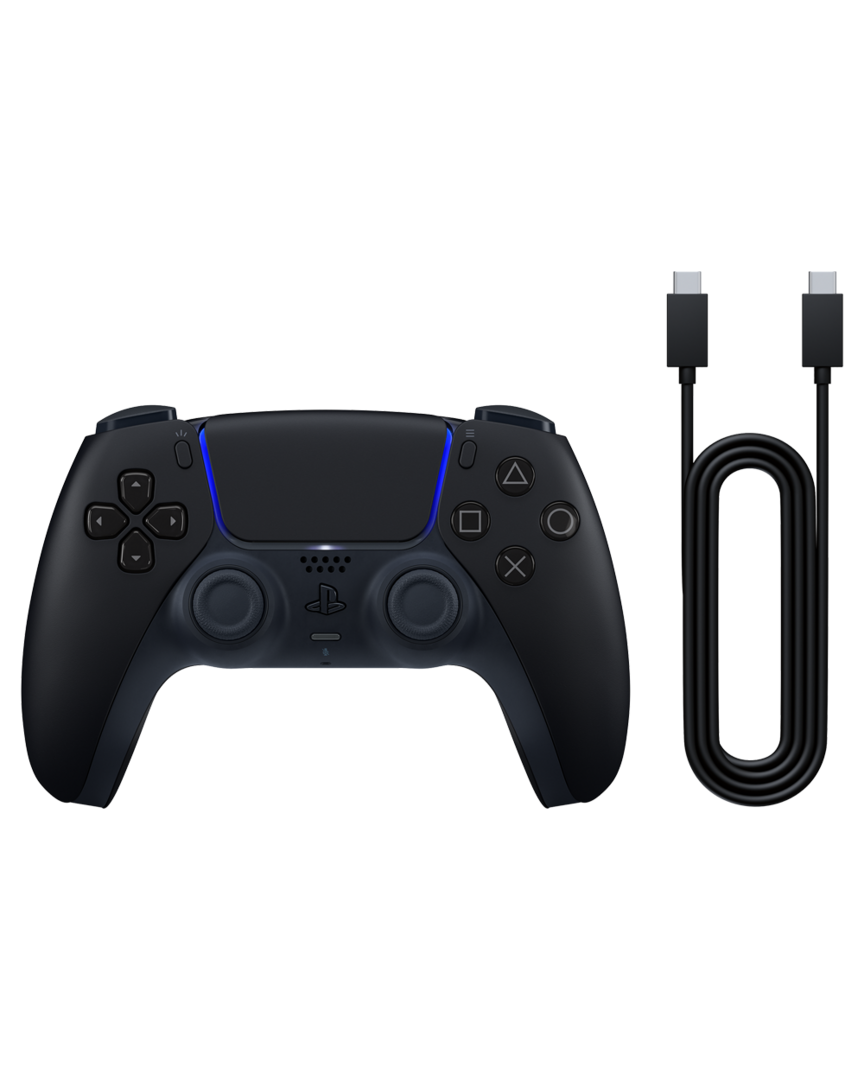 Mando Inalámbico DualSense Midnight Black + Cable USB para PC