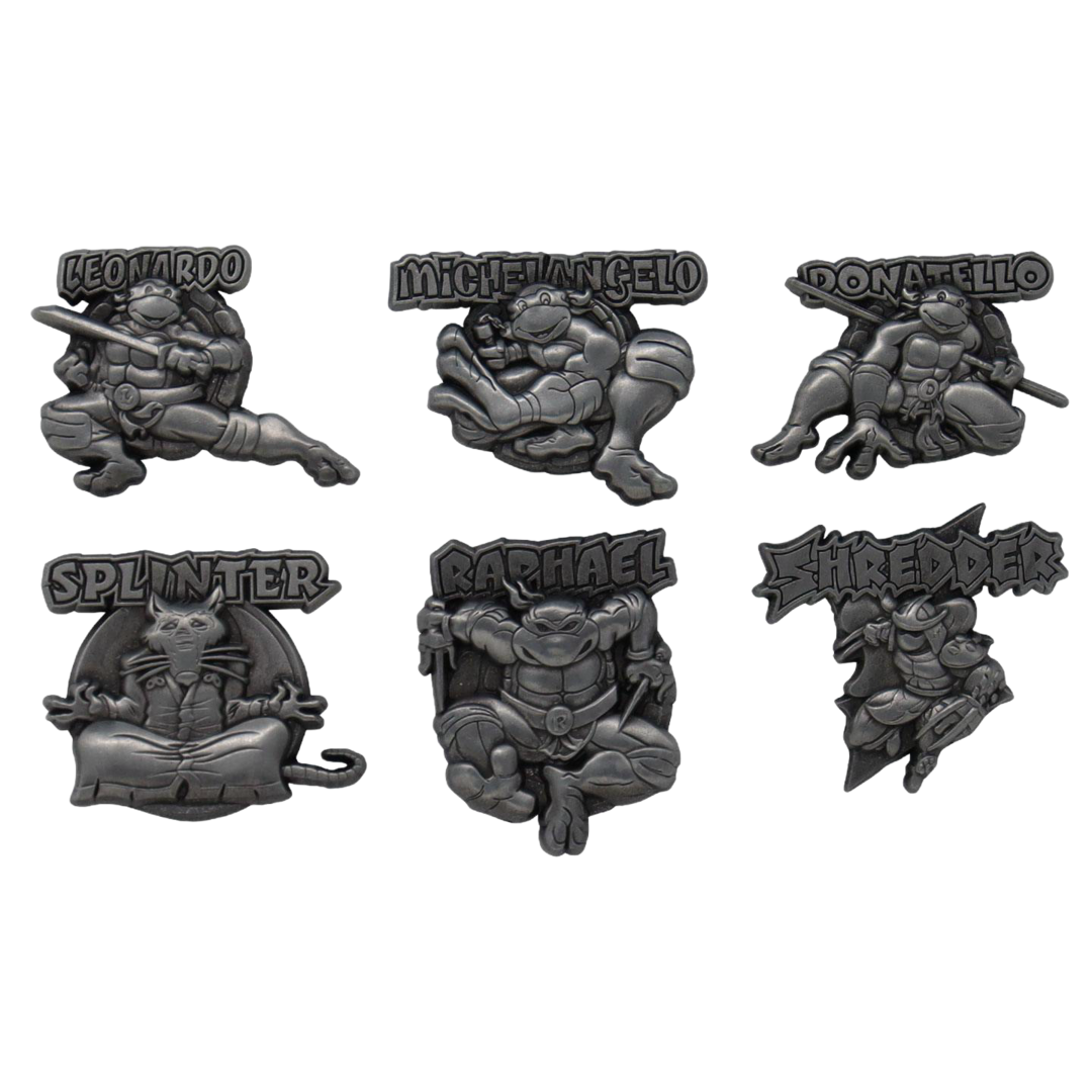 Teenage mutant ninja turtles limited edition set of 6 pin badges