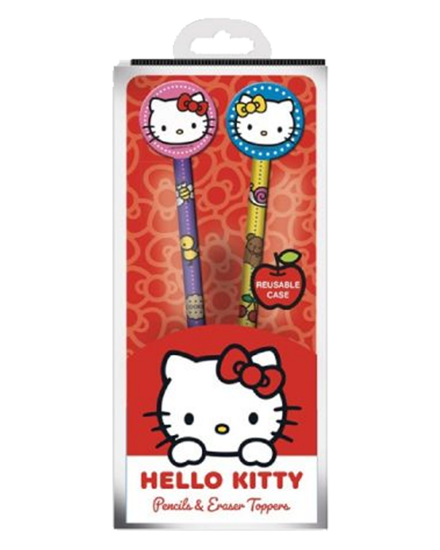 Set 2 Bolígrafos con Toppers Hello Kitty