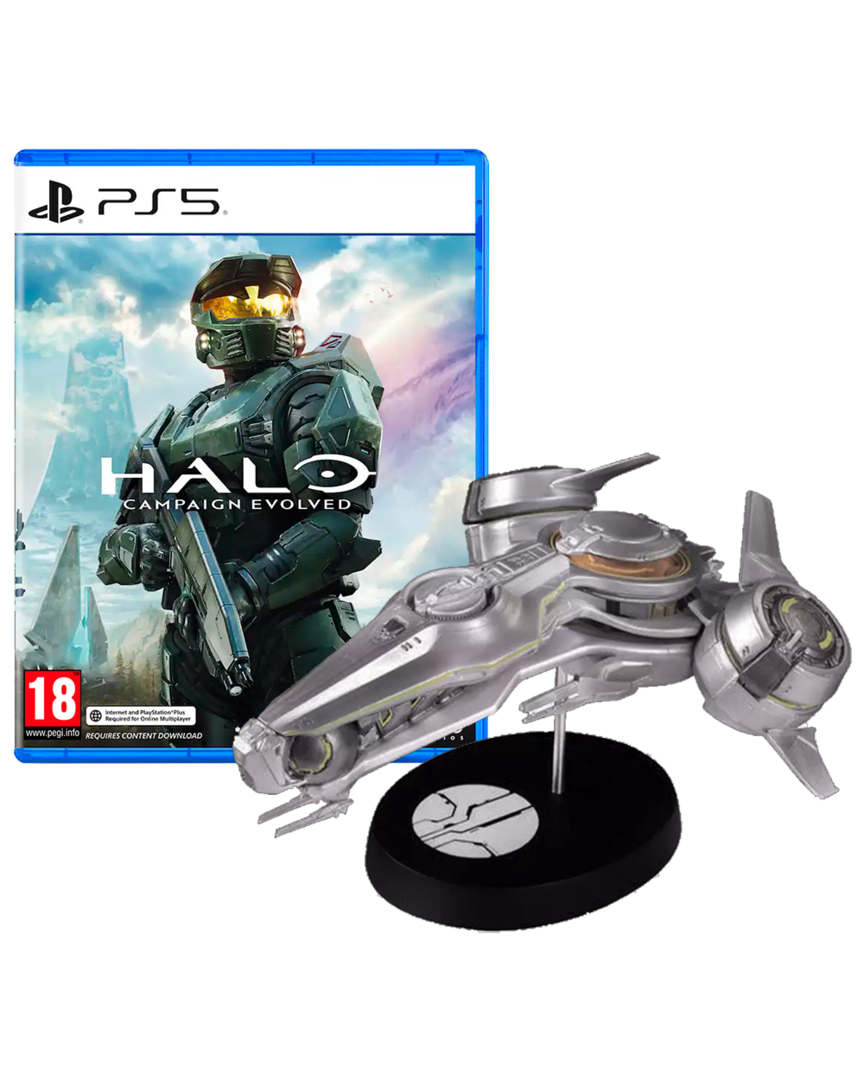 Halo: Campaign Evolved + Nave Forerunner Phaeton Halo Réplica 15 cm