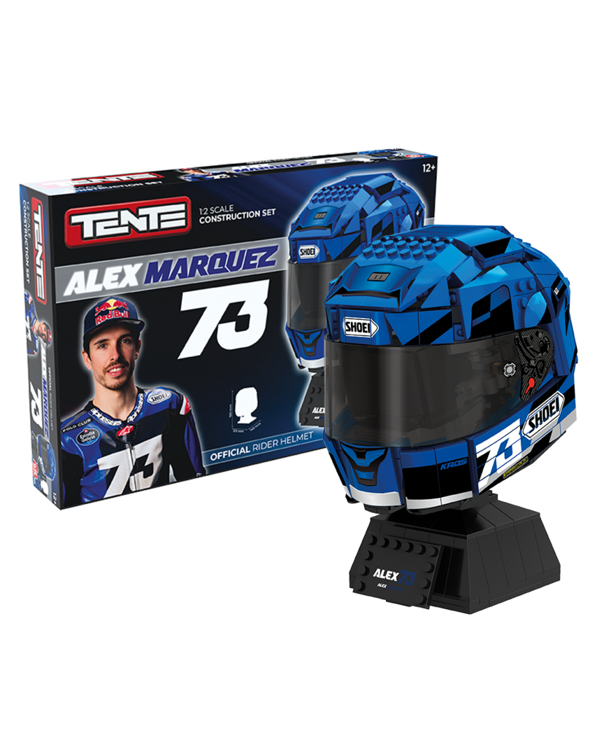 Set de construcción tente motogp - casco alex márquez