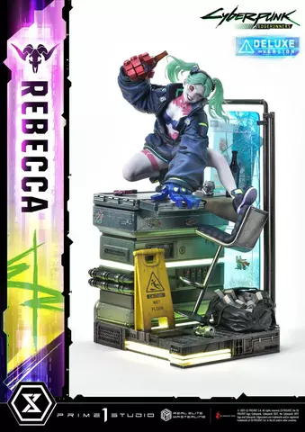 Estatua Rebecca Cyberpunk: Edgerunners Real Elite Masterline Deluxe Bonus Ver. 1/4 Prime 1 Studio