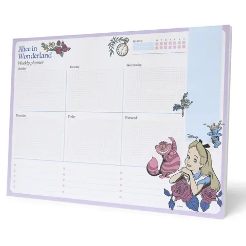 Comprar Bloc Planificador Semanal A4 Disney Alicia En El Pais De Las Maravillas 