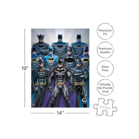 Comprar Puzzle De 500 Piezas DC Comics Batman Trajes 