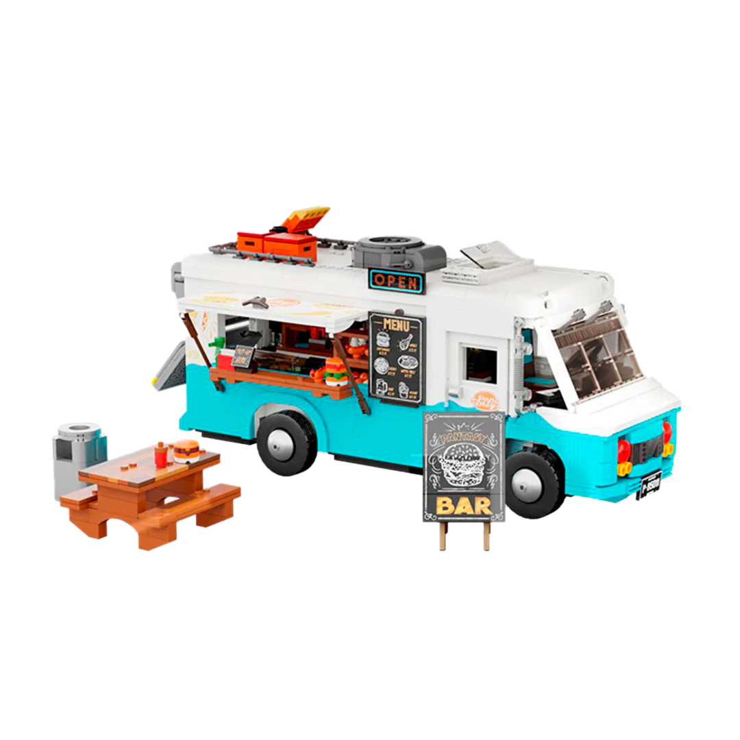 Nostalgic food truck set construccion 19 cm