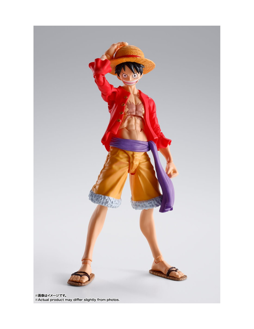 Figura monkey d. luffy raid of onigashima 14,5 cm one piece sh figuarts