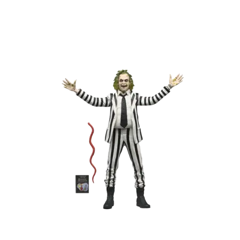 Reservar Figura Beetlejuice Traje Roto Blanco y Negro NECA Figuras de Videojuegos Estándar