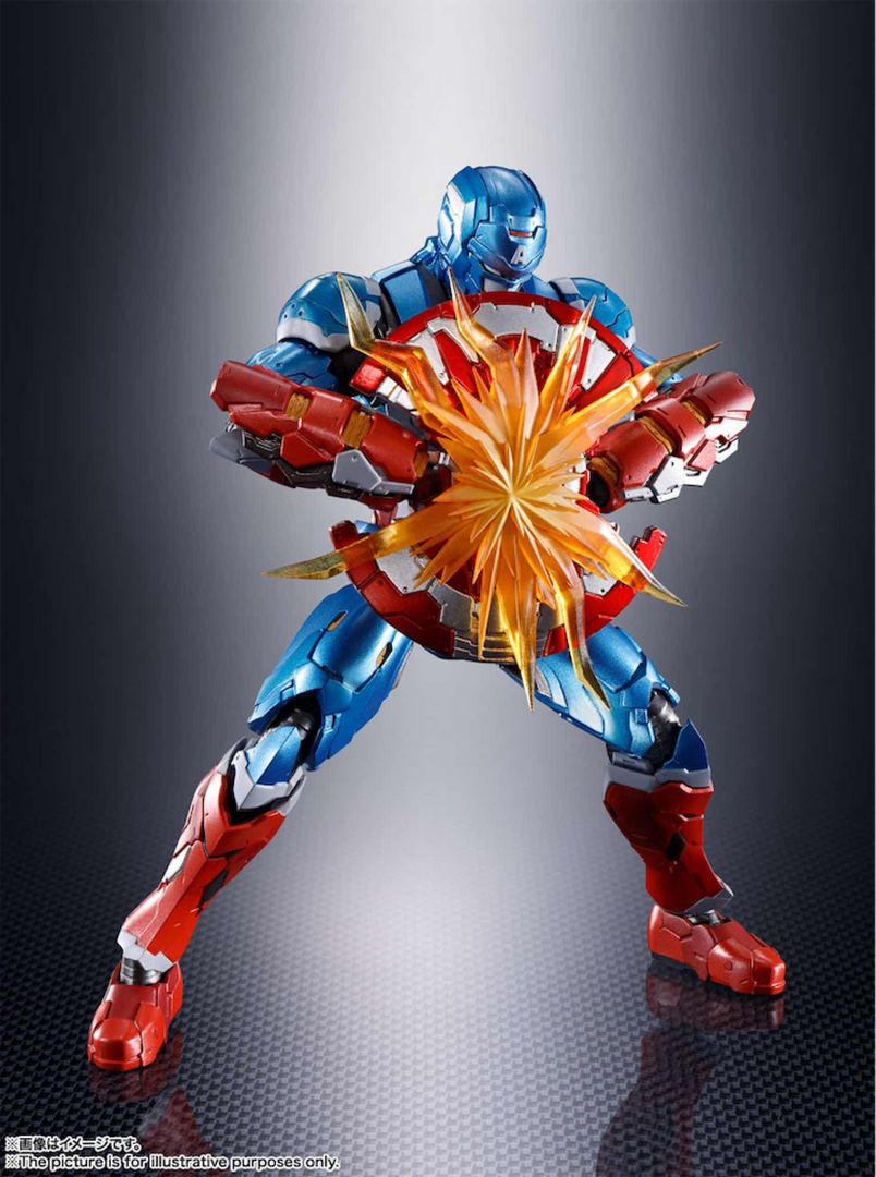Figura captain america figura 15,5 cm tech-on avengers sh figuarts