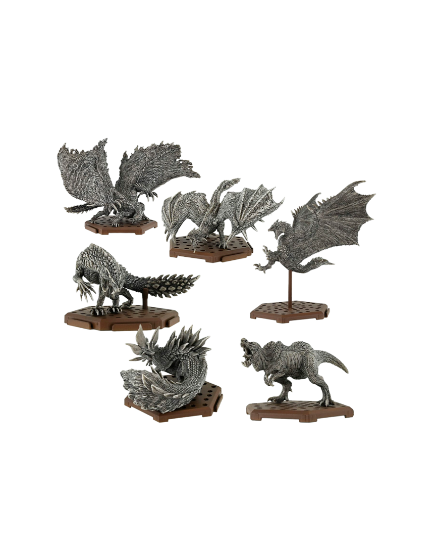 Set 6 figuras monster hunter plus stone ver. vol.1 capcom