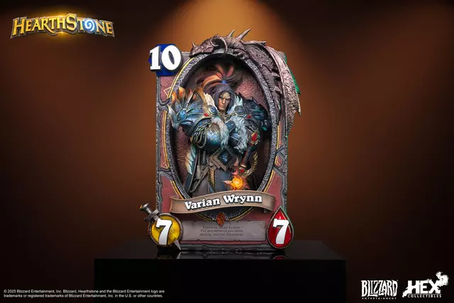 Reservar Figura Varian Wrynn World of Warcraft Hearthstone 3D Art Frame HEX Collectibles Figuras Estándar