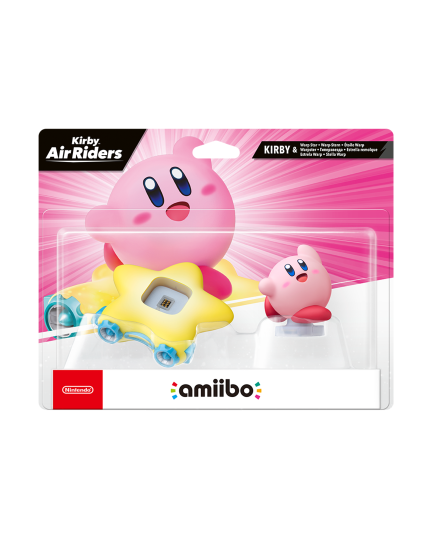 Figura amiibo kirby & warp star