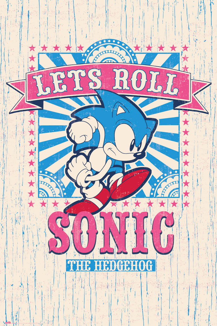 Poster Sonic Let´S Roll
