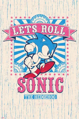 Comprar Poster Sonic Let´S Roll 