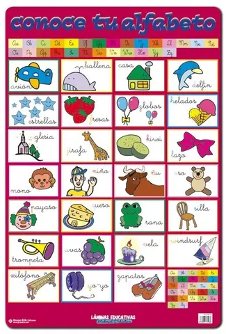 Comprar Lamina Educativa Conoce Tu Alfabeto 