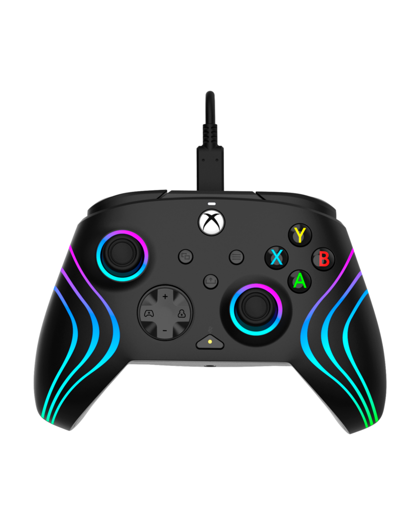 Mando Afterglow Wave Negro con Cable Licenciado