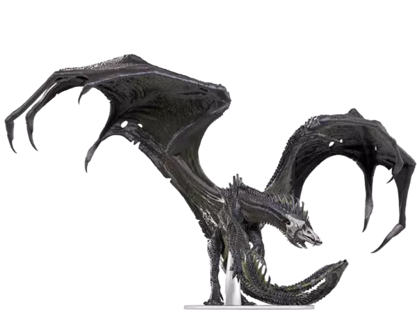 Figura Adult Black Dragon Corruptor Dungeons & Dragons - Icons Of The Realms Wizkids