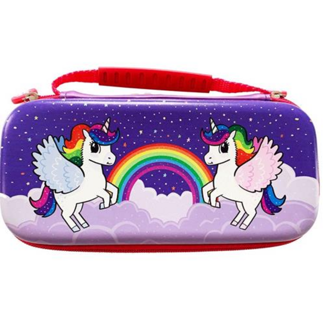Funda unicornio rosa/violeta switch lite