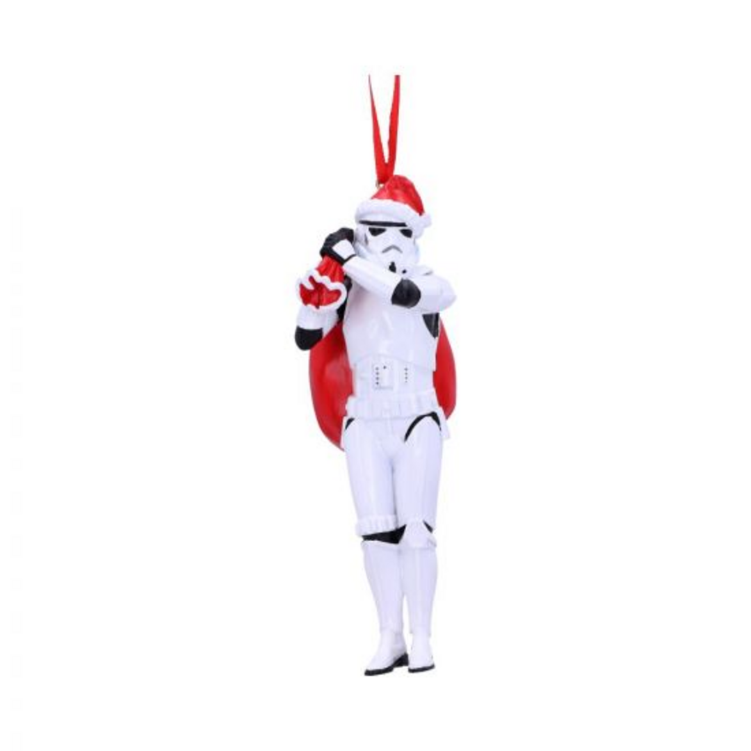 Stormtrooper santa sack hanging ornament 13cm