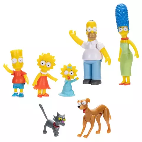 Comprar Blister 7 figuras Famila Los Simpsons 6cm Figuras Estándar