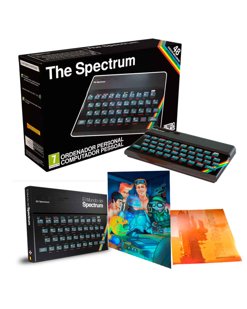 Consola the spectrum + libro el mundo del spectrum