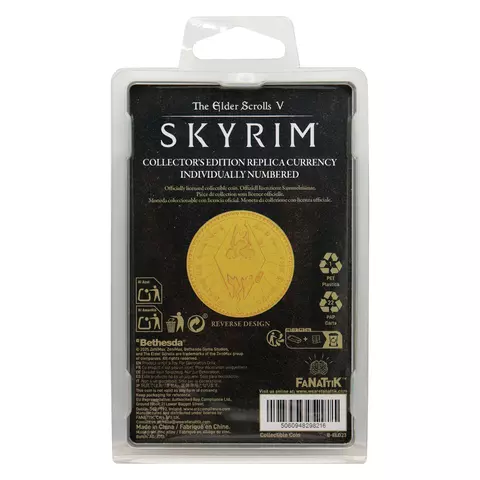 Reservar Réplica Moneda Misty Gold Septim The Elder Scrolls Fanattik Estándar