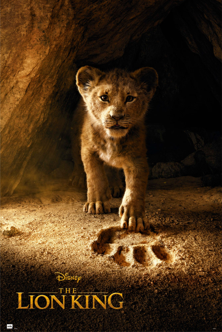 Poster disney el rey leon simba real action