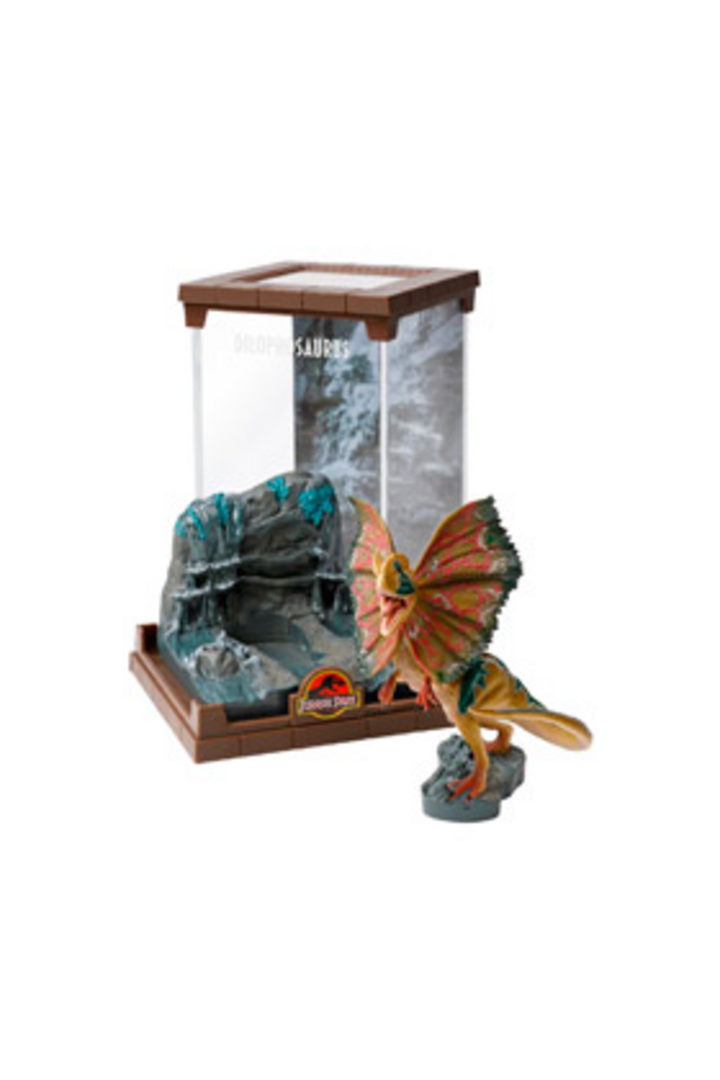 Dilophosaurus Figura Resina Jurassic Parc Diorama Bendyfig