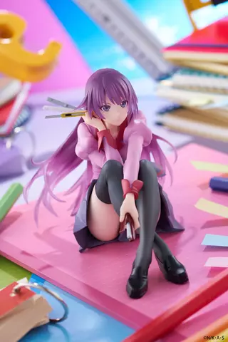 Reservar Figura Hitagi Senjougahara Monogatari Desktop Cute Taito 13cm Figuras Estándar