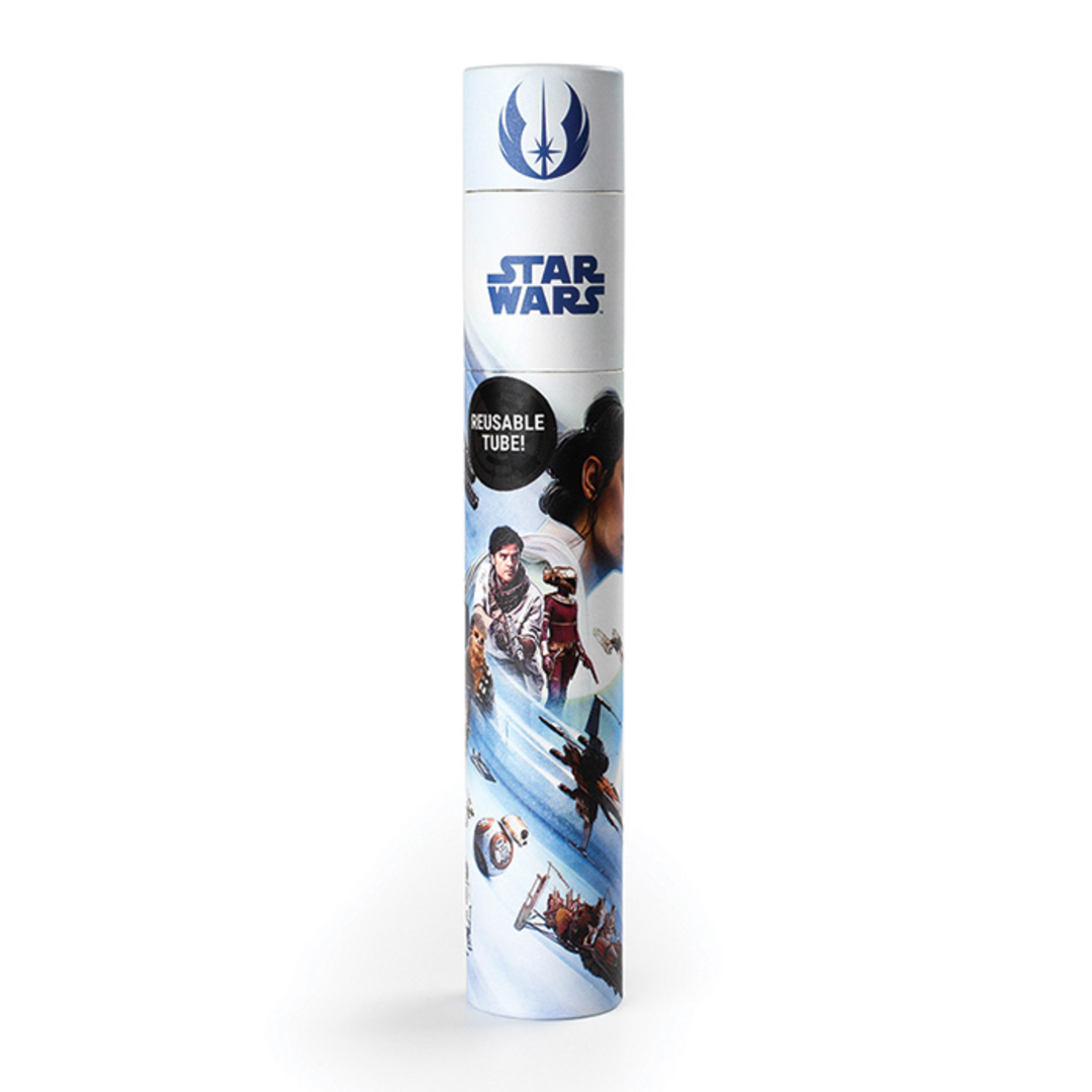 Star wars (episode 9) - tubo de lápices + sacapuntas + goma de borrar heroes