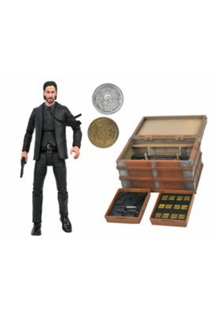 John Wick Deluxe Movie Poster Version Figura 18 cm Action Figure Box Set Re-Run