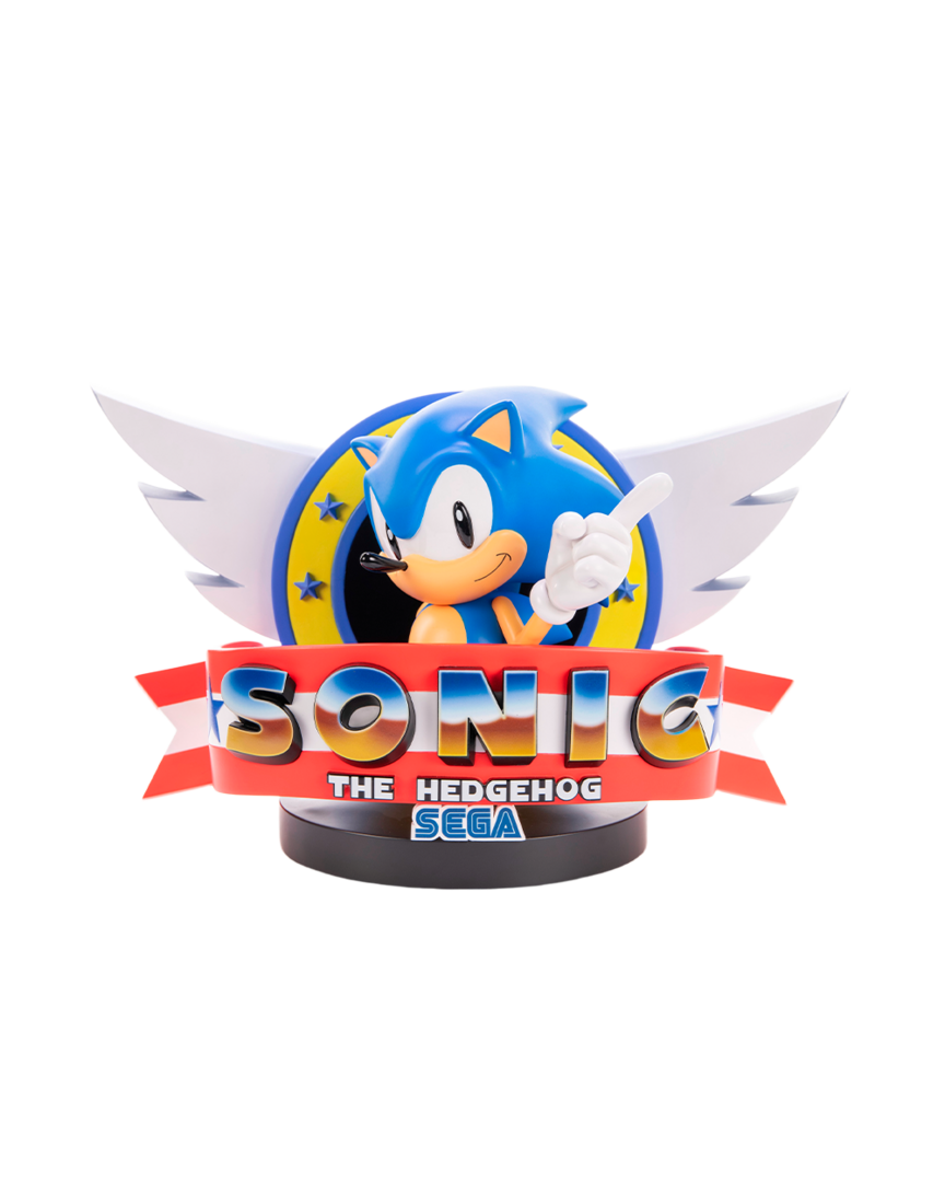 Figura resina sonic sonic the hedgehog title screen first 4 figures 21cm