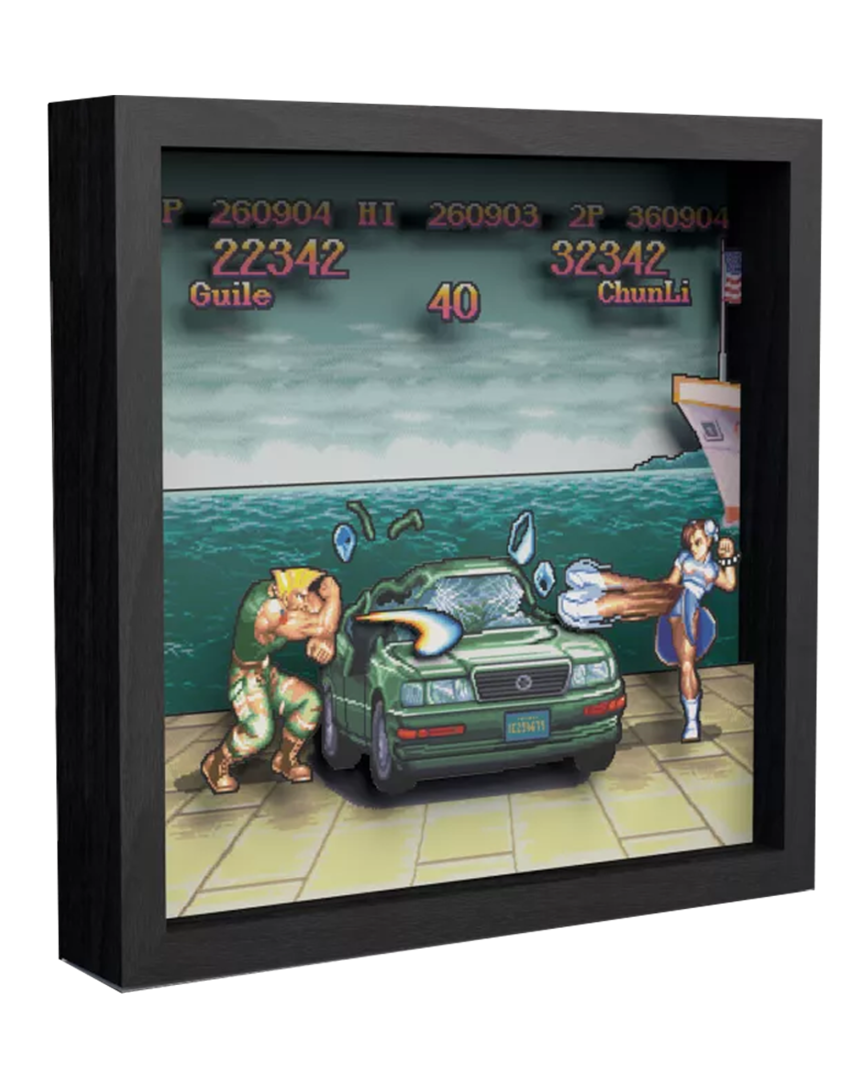 Pixel frames street fighter car