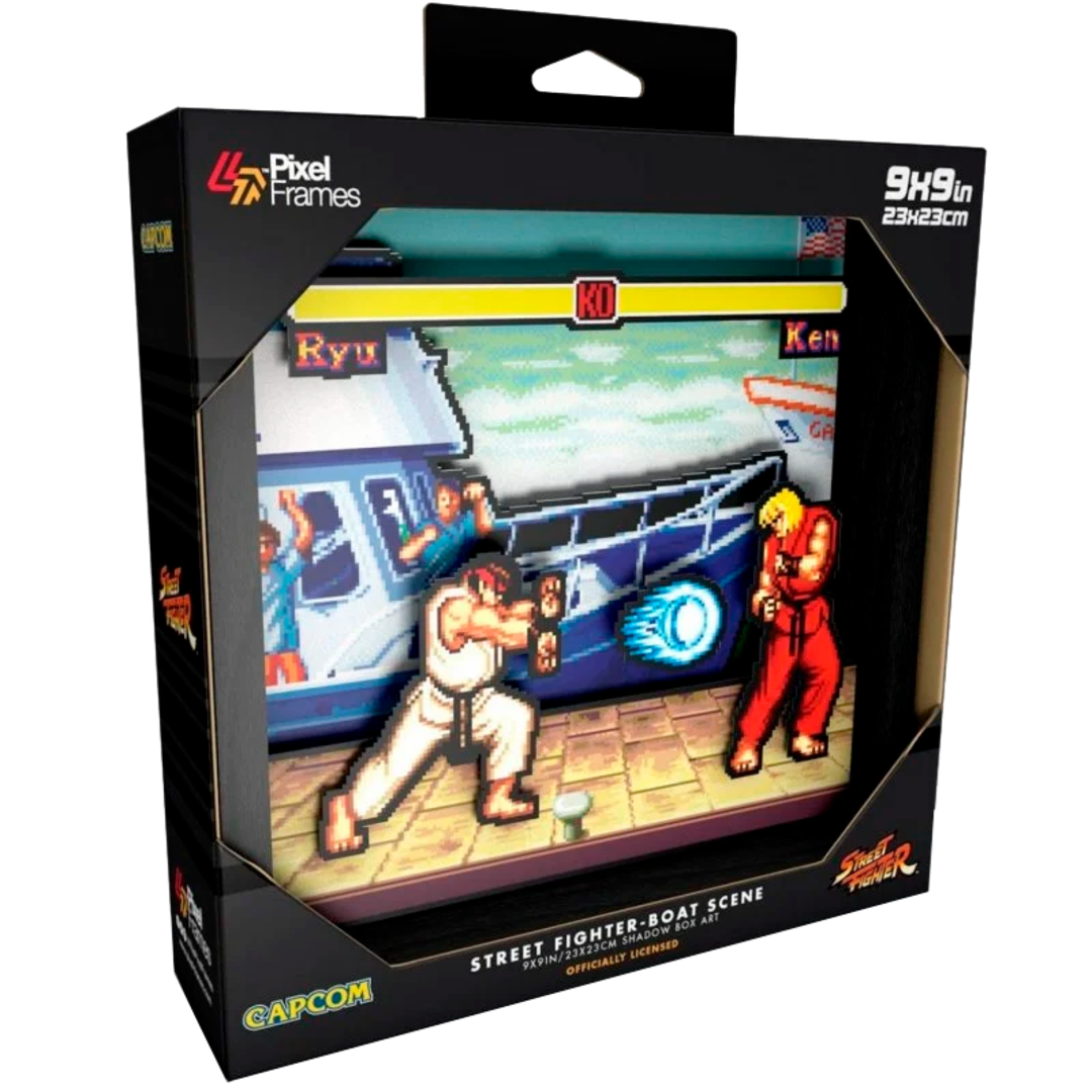 Pixel frames street fighter boat