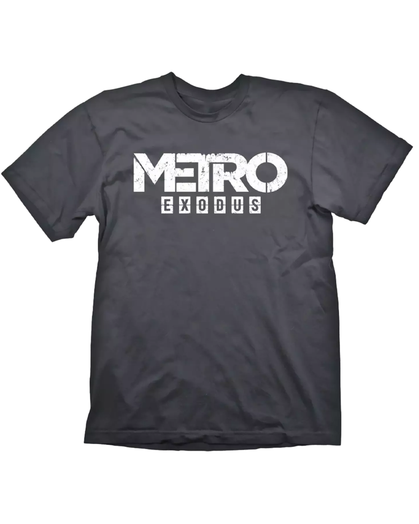 Camiseta gris logo metro exodus talla m