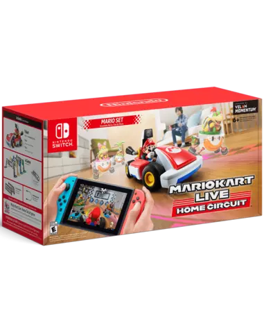 Comprar Nintendo Switch JoyCon Neon + Mario Kart Live: Home Circuit Edición Mario + Funda Deluxe Edición Mario Kart  Switch Pack Mario Switch Neon