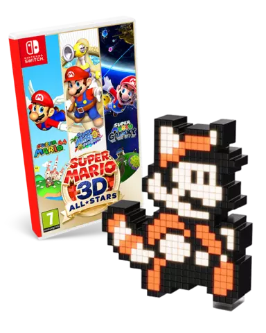 Comprar Super Mario 3D All-Stars + Pixel Pals Racoon Mario Switch Edición Racoon Mario