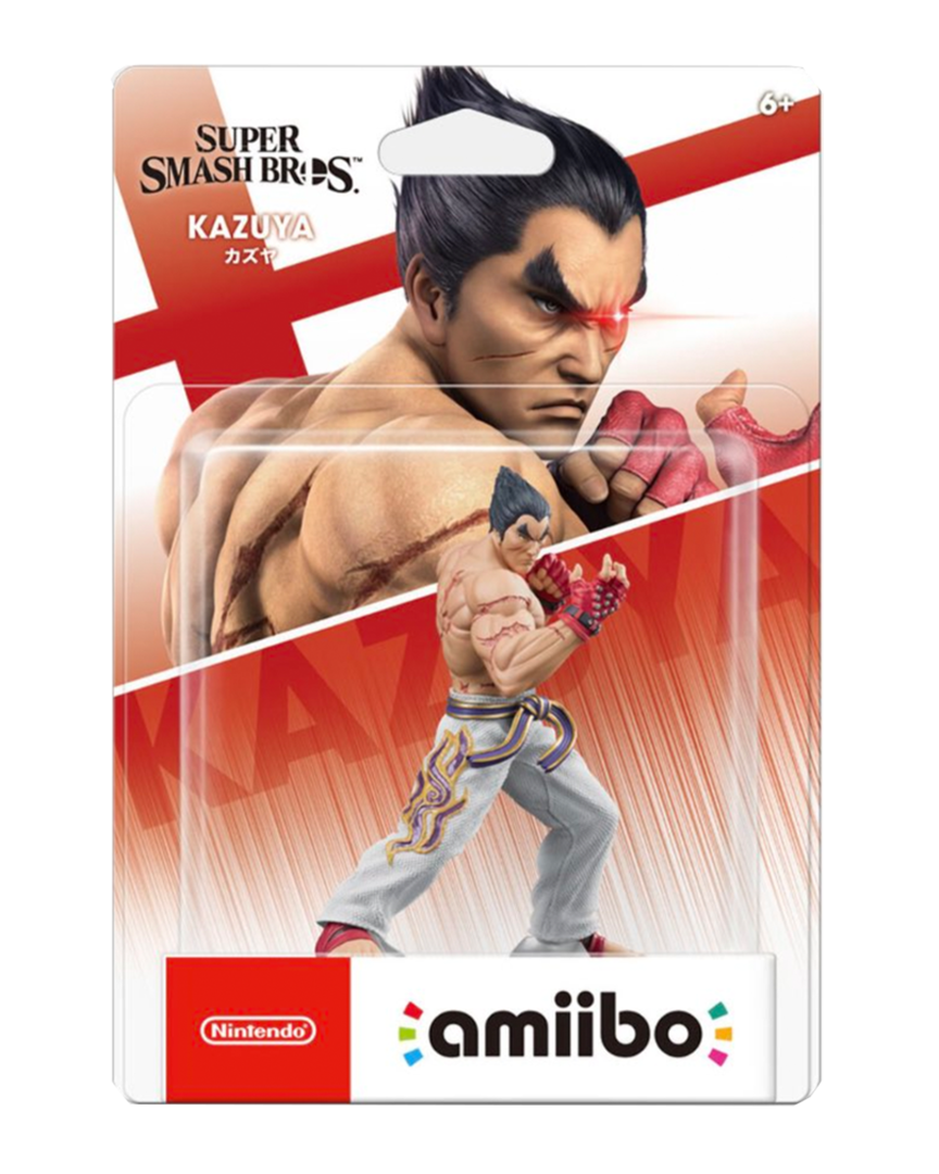Figura amiibo kazuya tekken (serie super smash bros.)