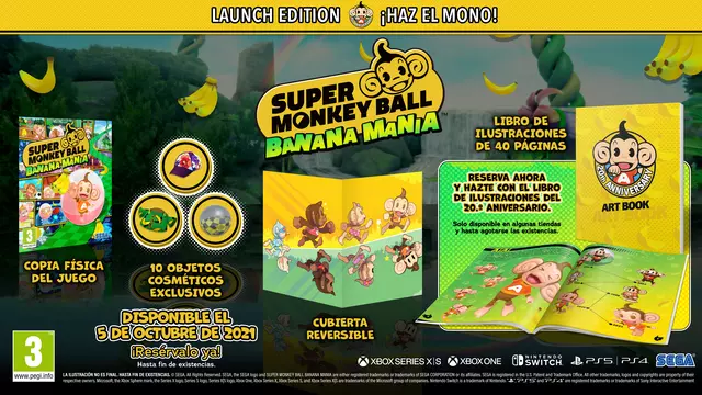 Comprar Super Monkey Ball: Banana Mania Edición de Lanzamiento Xbox Series Day One