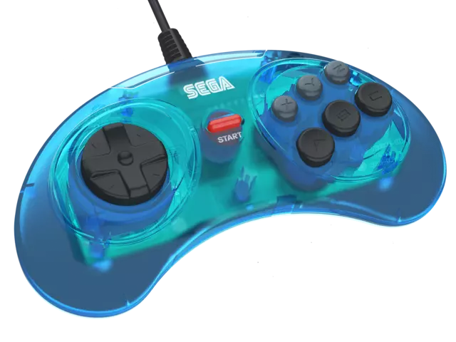 Comprar Mando Sega Mini 6-B Retro-Bit Azul (USB) 