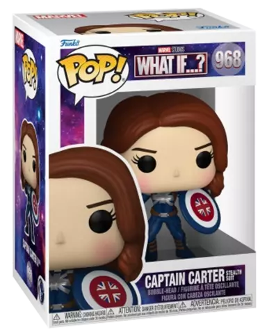 Comprar Figura POP! Captain Carter (Stealth) What If...? Marvel 9 cm Figuras de Videojuegos
